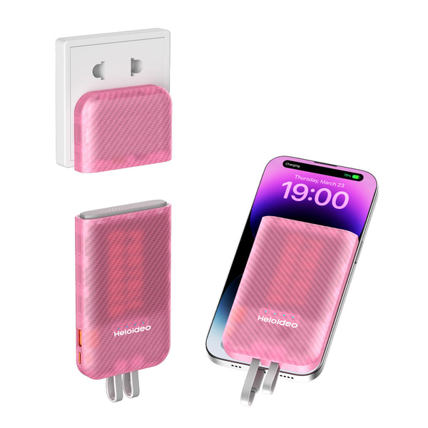 Copy of Removable 45W AC Power Bank 10000mAh laptop, Quick Charge USB C High-Speed Portable Charger Heloideo PB174 Heloideo