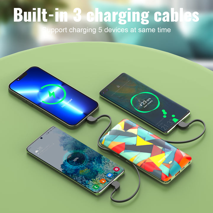 10000mah Ultra-Slim AC plug Power Bank with wall charger  Heloideo PB180 Heloideo