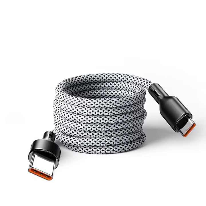 Magnetic absorption nano portable rope mobile phone data cable suitable for type-c Apple 15PD extended 2-meter charging cable Heloideo
