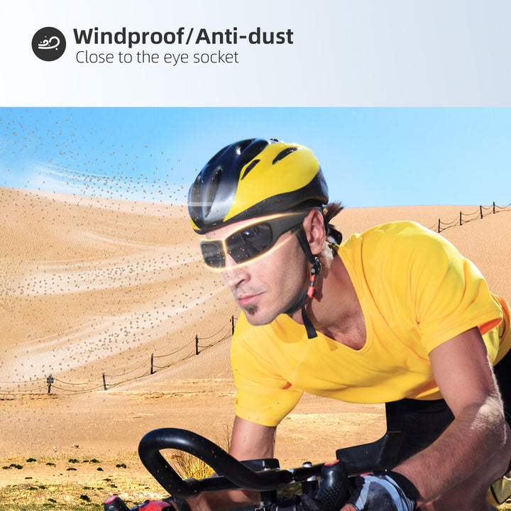 Safety Wind- and Sandproof Bluetooth Sunglasses, Audio Sunglasses, Sports sunglasses with Bluetooth Headphones Heloideo