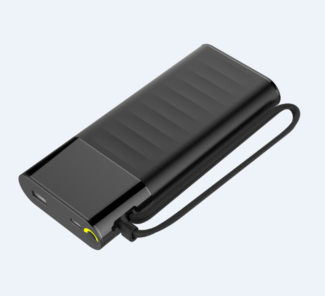 Fast charging Power Bank 20000mah with PD 18W and QC3.0 Quick charger built-in extandable 2 charging cables  total 28.5W Max PB165 Heloideo